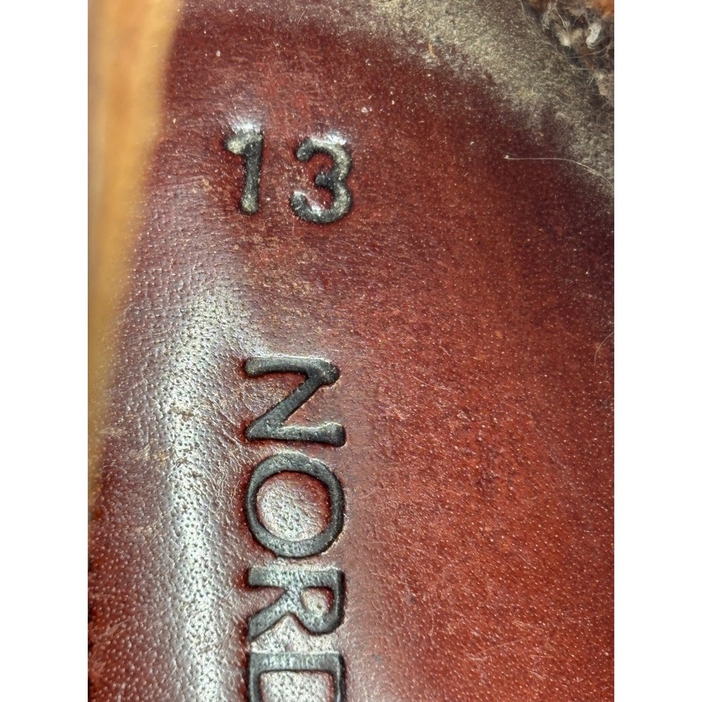 Nordstrom Handwoven Men's Brown Leather Huarache Woven Sandals Shoes Size 13 - Picture 5 of 16